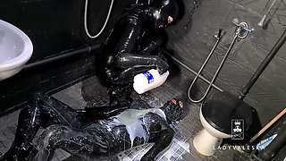 Cold Milk Splosh Domination for Rubber Dolly