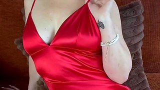 Cougar Cums in Tight Dress