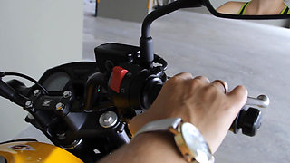 Revving motorcycle sex