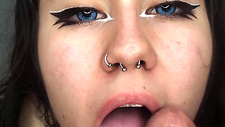 I Give Him a Delicious Blowjob When He Comes to My House - Amateur Blowjob and Cum Swallow