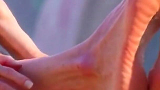 Giantess Old Granny Foot Slave Worship - Tiny Man Licking Her Giant Feet