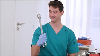 Nurses Have Anal Threesome And Creampie In The Break Room Part 1 With Athena Fleurs, Jimmy Bud And Eden Ivy