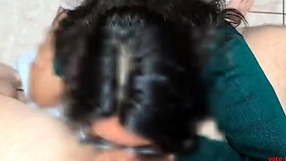 Teen Latina Babe Gives a Quick Blowjob Before School