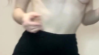 Showing off My Small Boobs & My Ass in Old Leggings