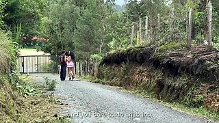 Sexy big ass latina woman gets fucked doggystyle in the woods