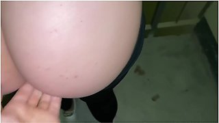 I Fucked Playful Stranger With Huge Ass In Black Leggings On The Staircase And Cum In Her Mouth