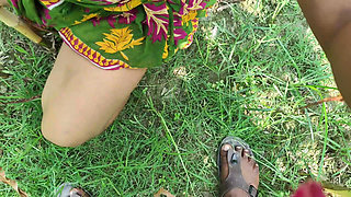 Outdoor my Hot Young Bhabhi and me