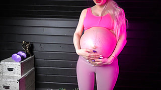 Pregnant Sport Coach and Labors on the Last Weeks