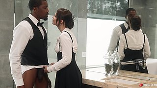 Lilly Bell's Wild Interracial Passion Explodes in Bathroom Heat