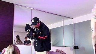 Naughty amateur German Milf group sex action