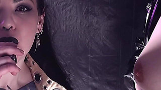 Smoking Fetish - Lesbian slowly masturbation with smoke - Arya Grander and Dredda Dark