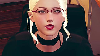 Boss Fucking Secretary After Partners Left the Office