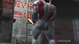 Ass Fuck. Super Sexy female and a Big Cock in the industrial zone