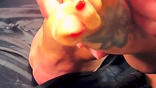 Kandy Gets Her Big Feet Worshipped and Sucked by the Godfather