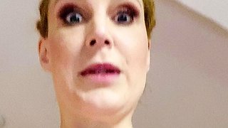 Pussy spreading close ups of blonde slut Adele Sunshine