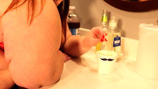 amateur cutie redhead fingering herself on live webcam
