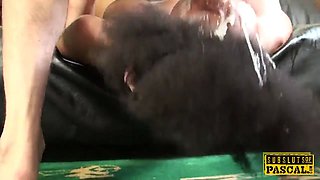 Ebony uk cocksucker gets Cum In Mouth