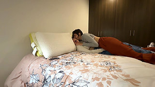I felt a little tired but my lesbian ex-girlfriend gives me her long fingers