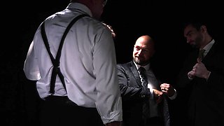 Adam Snow and Jack Aries spitroasting Canyon Cole