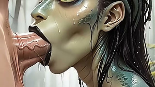 Oral Obsession - AI-Generated Aliens, Elves, Mermaids & Witches Swallow Huge Cocks