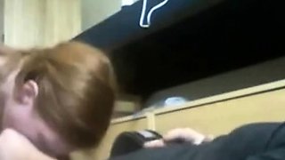 Girl's American-Czech Deep Throat Blowjob