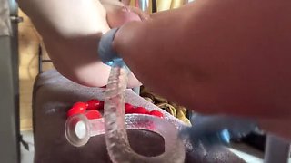 Sissy Slave Tied Up on the Swing – Anal & Dildo BDSM Part 4