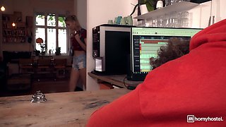Casey A Faces Big Black Intensity in Nasty Blonde Hostel Encounter