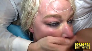 Huge boobed milf gets predominated and twisted