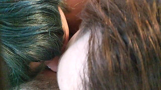 Alisha Adams and Olivia Marie Give Me Head