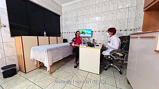 Anal Exam Involving the Insertion of a Plug and Anal Sex to Retain Semen Inside.