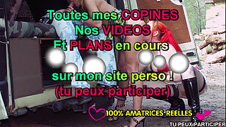 She learns to suck on the side of the road