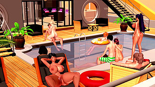 Max's Life Season 3 Episode 233 Pool Sex with My Stepsisters