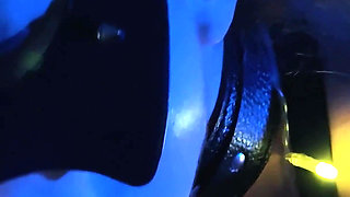 Holiday Lights Glow Tease: High Heels, Straps & Hot Belly Finish