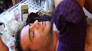 Busty College Slut From France Double Penetrated in Class