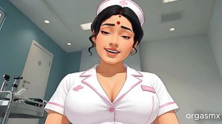 Desi Hot Doctor Bhabi Gives Special Treatment - Indian MILF Doctor Fantasy