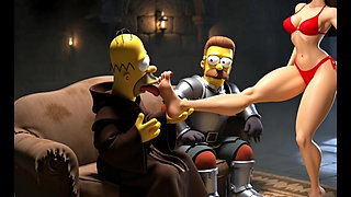 Private Cuckold Club. Exclusive 3D Simpsons Cartoon Parody