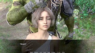 Platinum-blonde succubus can't resist fingering herself - Episode 21