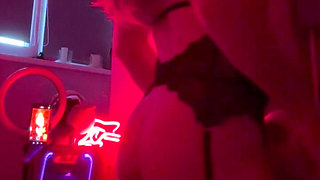 Having Fun in the Kitchen, Cute Fucks Neighbor's Ass and Sucks Her Dick