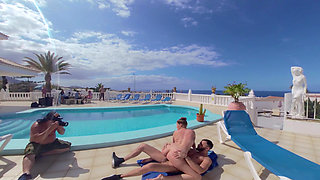 Backstage Lady Lyne in Tenerife at the Pool