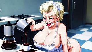 Ai Matures in Kitchens with Big Tits