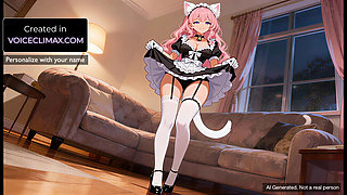Cat Maid Neko says Yes, Sir - Obedient Anime Maid Service Hentai JOI