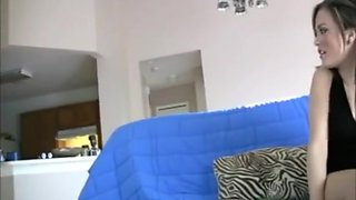 Stepmom Shows Her Cute Stepdaughter How To Gag On A Fat Shlong - Carmen Valentina