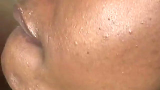 Sweet ebony girl with big tits fucked in her wet pussy from his BBC