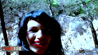 Nina Roberts Pornstar Nina Roberts Geting Naked in the Wood