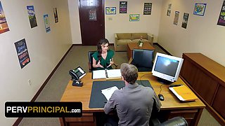 Step mommy harper madison is called to the principal's office for kinky demeanour - perv principal