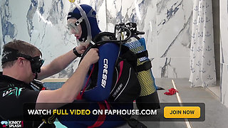 Underwater Bondage in Scuba Tied Tight & Dragged Through Water