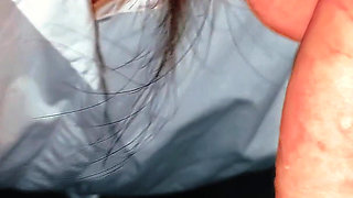 Sweet POV Blowjob and Rimming: German Brunette with Glasses Passionately Sucks Cock Until Cum, Until He Cums