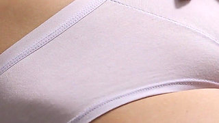 White Panties Camel Toe Teen Pussy Teasing
