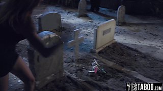 Redhead screwed in a paranormal foursome