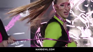 Four Hot Girls In A Wild Lesbian Foursome, Indulging In Anal Play And Double Penetration With Dildos And Strap-ons